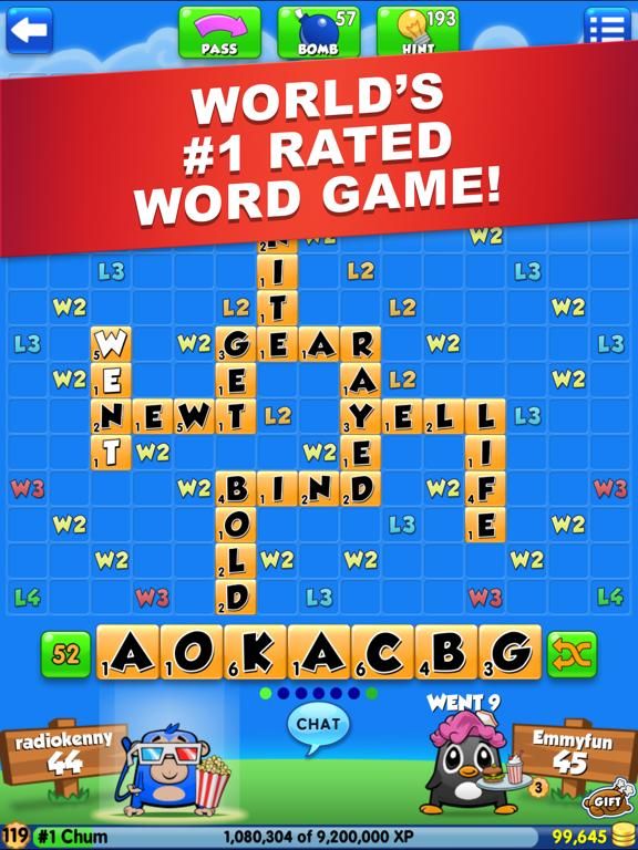 Word Chums Free game screenshot