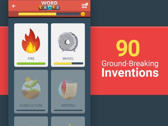 Word Craft Inventions game screenshot