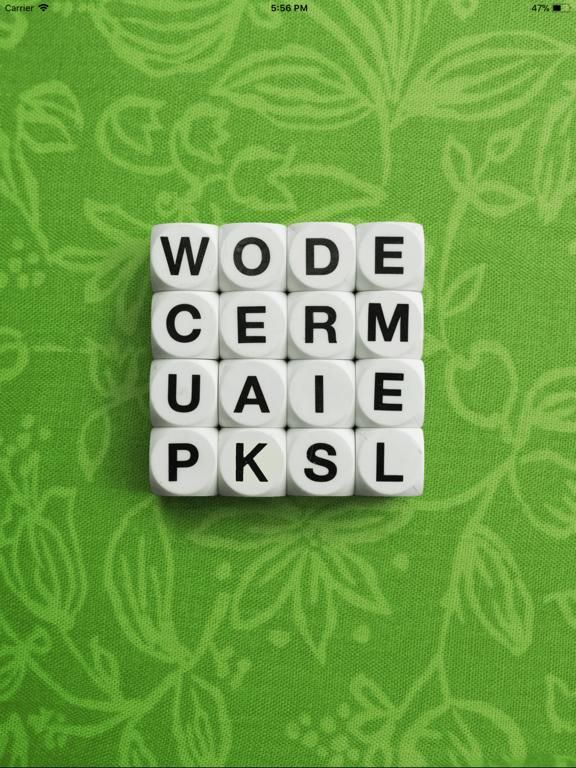 Word Cup App Screenshot