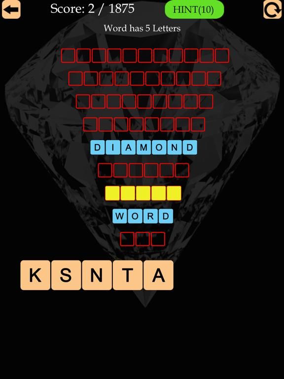 Word Diamond Plus game screenshot