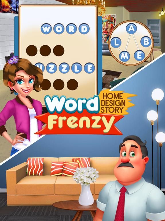 Word Frenzy Home Design Story App Screenshot