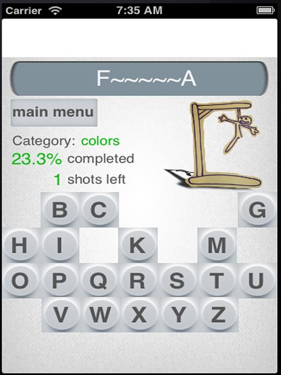 Word Guess Collection game screenshot