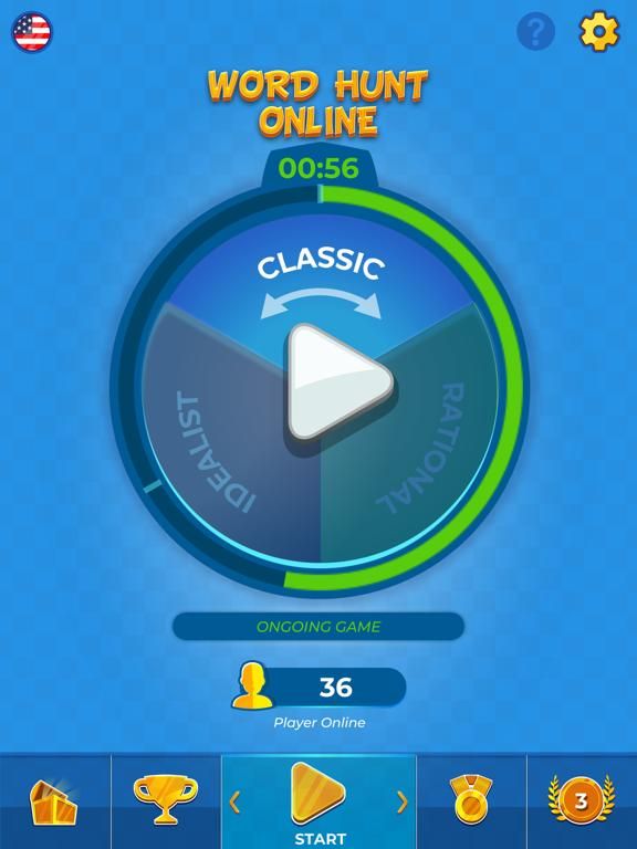 Word Hunt Online App Screenshot