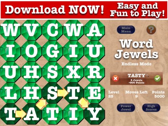 Word Jewels 2 game screenshot