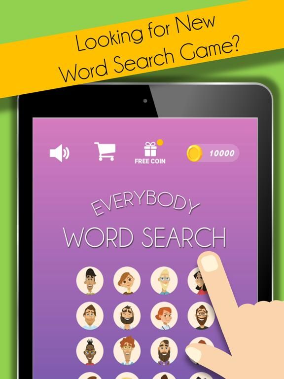 WORD SEARCH EVERYBODY game screenshot