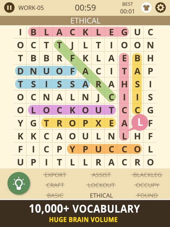 Word Search : Find Hidden Words game screenshot