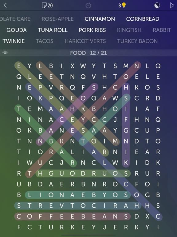 Word Search plus Infinite Puzzles game screenshot