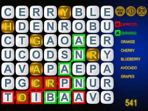 Word Search Puzzle Gold game screenshot