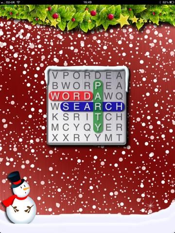 Word Search Xmas Party game screenshot
