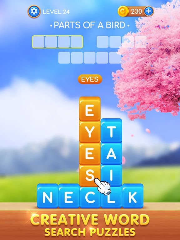 Word Swipe Puzzle App Screenshot