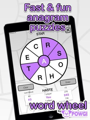 Word Wheel by POWGI game screenshot