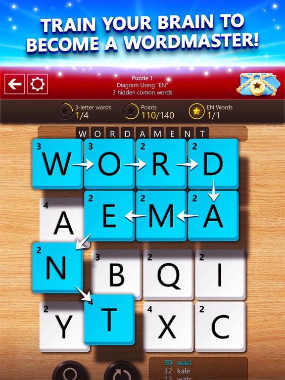 Wordament game screenshot