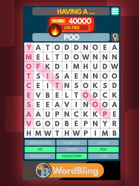 WordBling game screenshot
