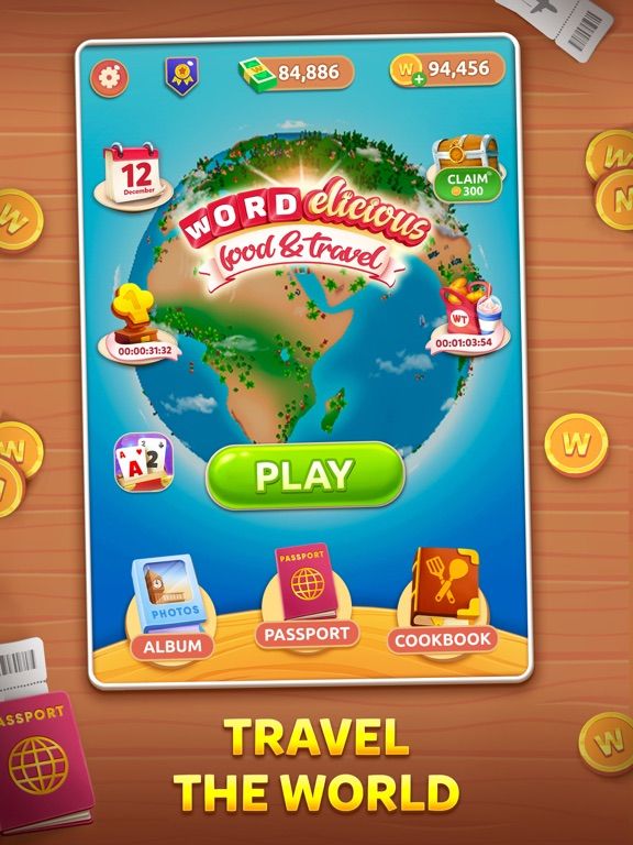 Wordelicious: Food & Travel game screenshot