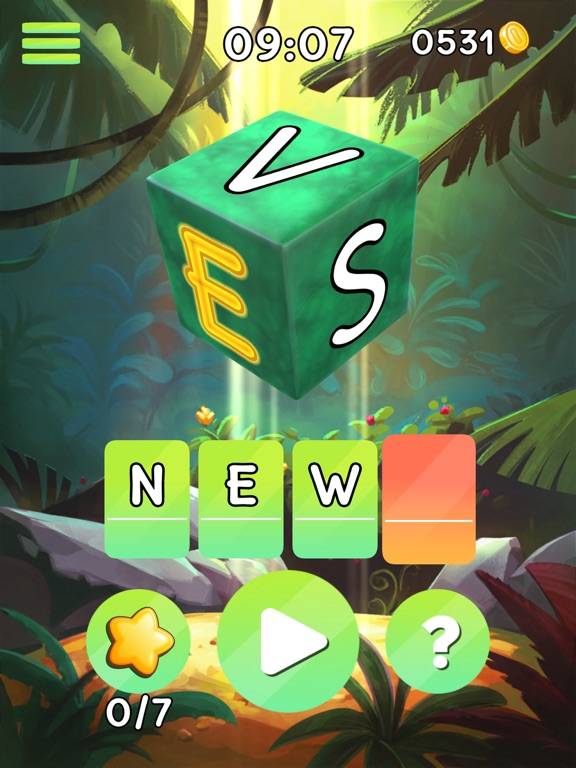 Words Cubed game screenshot