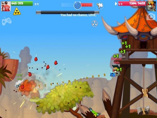 Wormix game screenshot