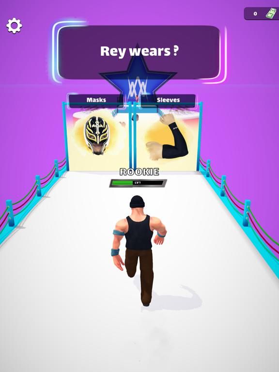 Wrestling Trivia Run! game screenshot