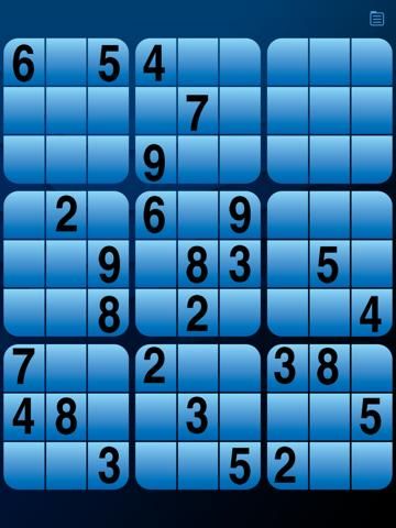 Wrist Sudoku game screenshot