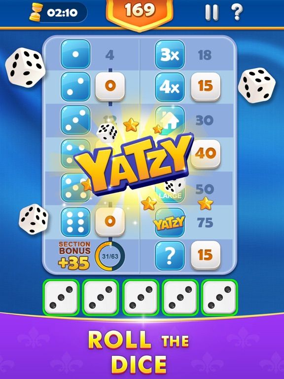 Yatzy Cash game screenshot