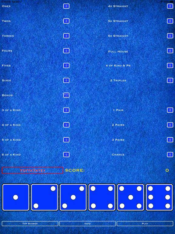 YottaYatzy App Screenshot