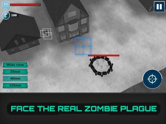 Zombie Destroy: Gunship Attack game screenshot